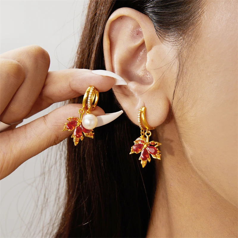 Maple Leaf Earrings